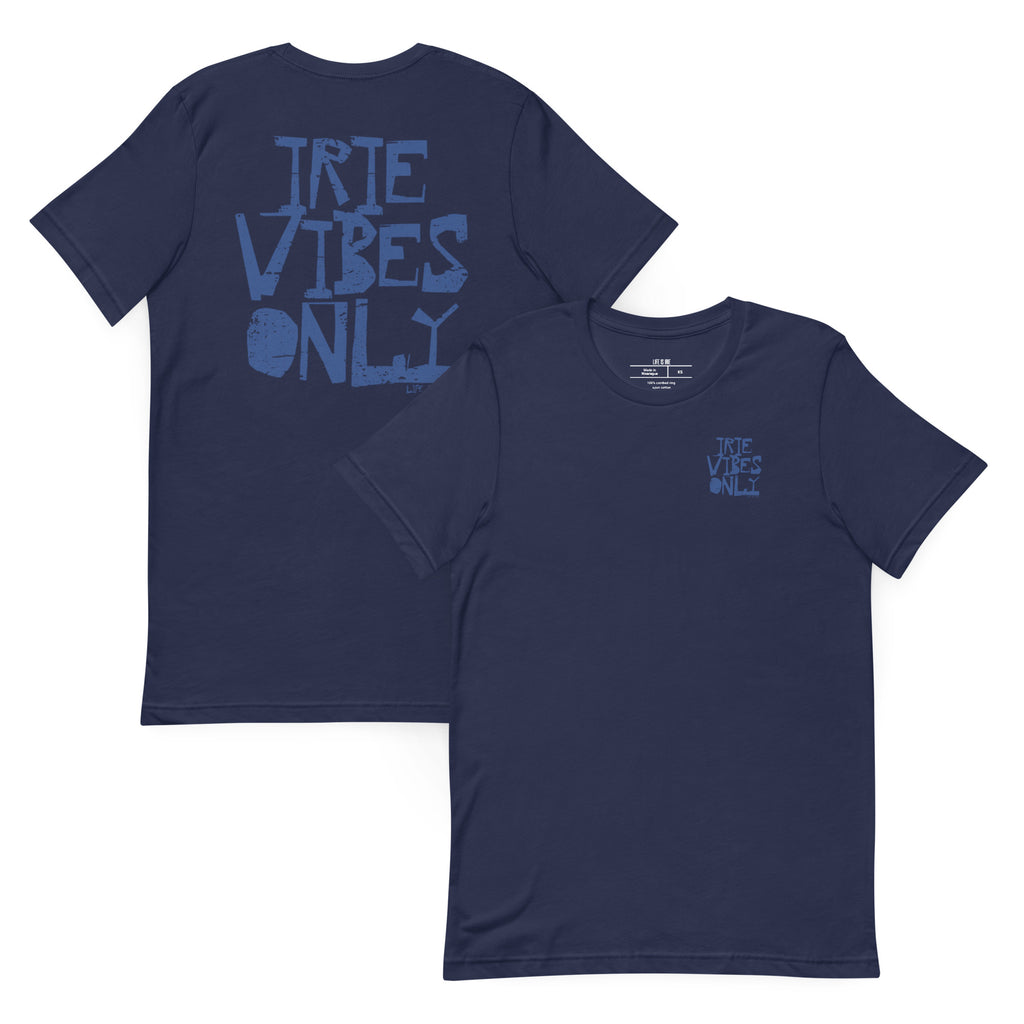 crew-neck-t-shirt_navy_irie-vibes-only-life-is-irie_mockup