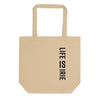 Oyster colored tote bag