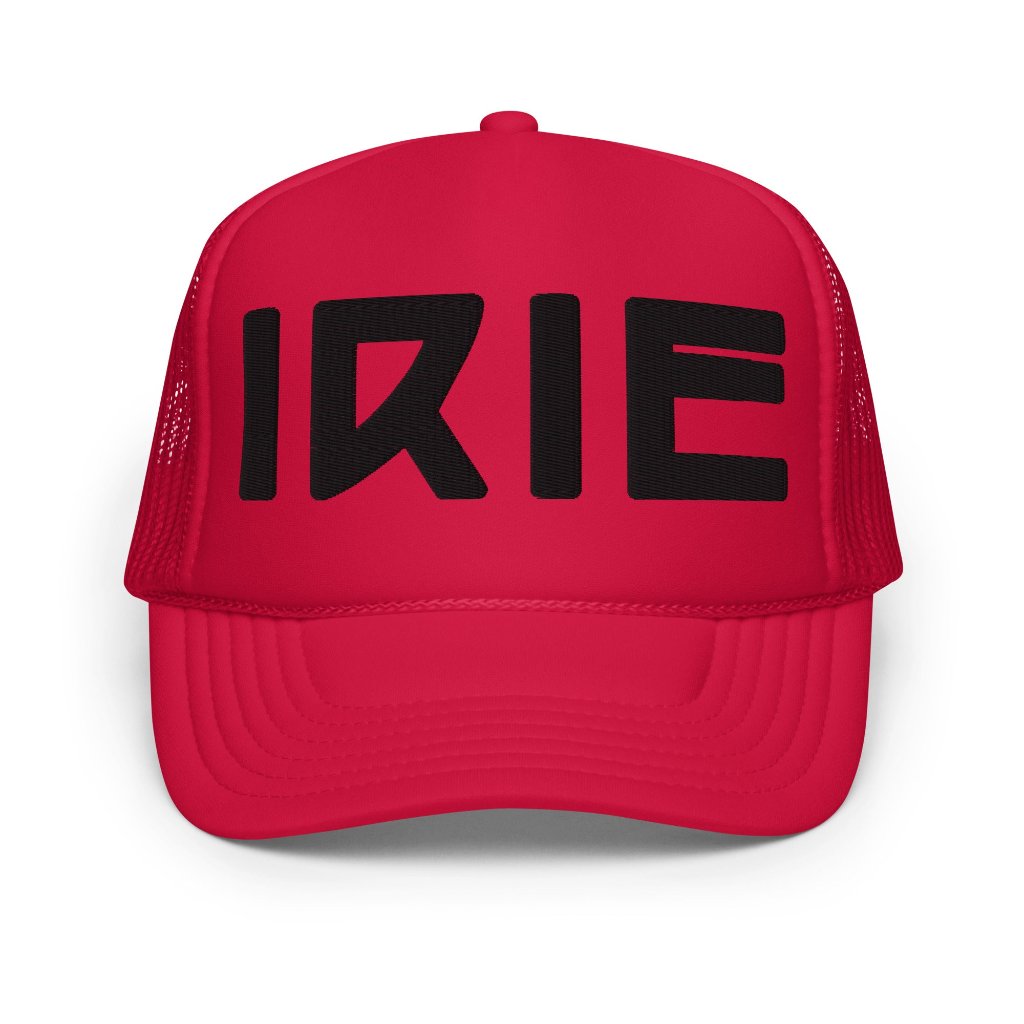 foam-red-trucker-hat-irie-by-life-is-irie-front