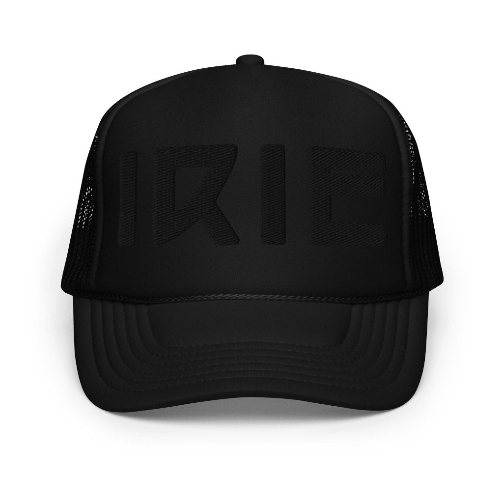 foam-trucker-hat-black-on-black-irie-by-life-is-irie-front