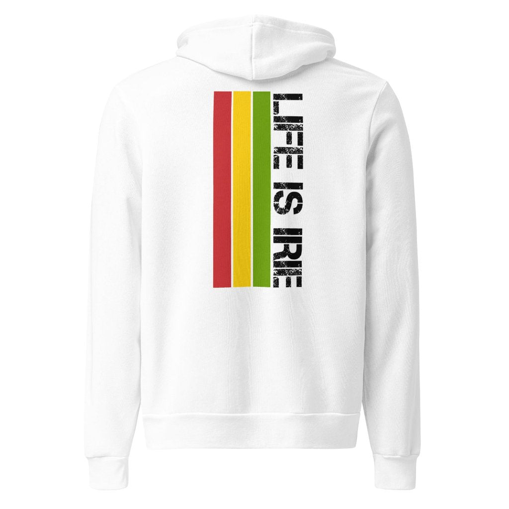 life-is-irie-unisex-pullover-hoodie-white-back-red-gold-green