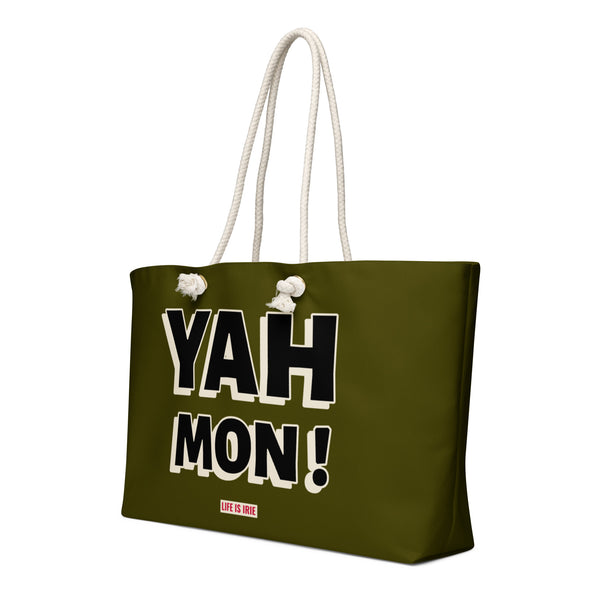 olive weekender-bag-white-rope handle 
