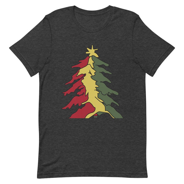 life-is-irie-christmas-tree-unisex-t-shirt-dark-heather-grey