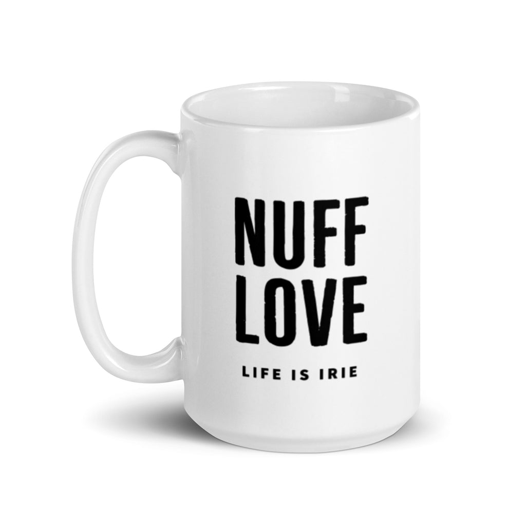  featuring "Nuff Love" text graphic in black